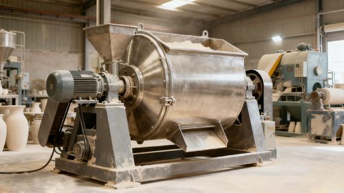 Misturador de Pó de Alta Eficiência Resolve Desafios de Aglomeração e Uniformidade em Matérias-Primas Cerâmicas Especiais