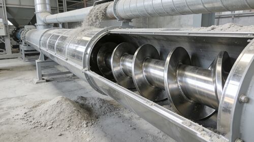 Abrasão e Corrosão Severas por Pó Mineral? Um Transportador Helicoidal de Aço Inoxidável Resolve o Problema de Uma Vez por Todas.