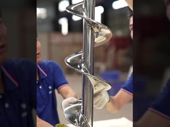 AS0001 Aço inoxidável Pequeno e flexível de grão de auger parafusos de vôo para pedido personalizado