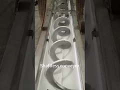 OEM Custom Flexível Trough Conveyor de parafuso Espiral Groove Screw Auger Conveyor Transmission System