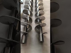 Parafusos de vento horizontal de aço inoxidável de alta precisão para transportadores de parafusos flexíveis