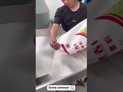 Transportador de parafusos inclinados flexíveis de aço inoxidável para a indústria química