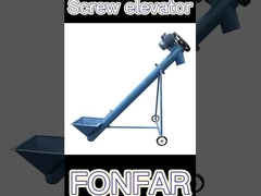 Transportador de alimentação em espiral vertical e inclinado de aço inoxidável para manuseio de grãos