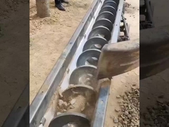 Transportador de rosca helicoidal personalizável em forma de U Transportador de rosca helicoidal resistente ao calor Serragem inclinada pequena