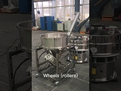 Demonstração de transportador de parafuso de alto desempenho para manuseio de materiais industriais