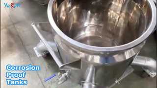 Vasos de reação personalizados Tanques de armazenamento de 500L de alta qualidade SS304/SS316L Tanques de armazenamento de aço inoxidável/C