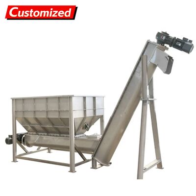 Conveyor de parafuso de aço inoxidável personalizado Design sem eixo com estrutura anti-coagulante Resíduos alimentares Conveyor de parafuso Automatização industrial Pó e material granular Equipamento de transporte e alimentação Especializado