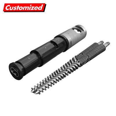 Bom preço. Conjunto de Barril de Rosca Cônica Dupla de Intertravamento Total Personalizado de Alta Precisão para Máquina de Extrusão on-line