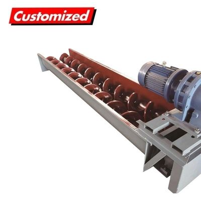 Bom preço. Transportador de parafuso de eixo duplo resistente ao fogo e à temperatura personalizado para areia de carvão de silo on-line