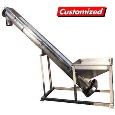 comprar US Pagamento inicial Transportador de parafusos de aço inoxidável para o exterior para processamento de açúcar Fabricação em linha