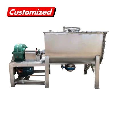 comprar OEM Custom Auger Conveyor Dry Powder Blender de fita horizontal com estrutura KX0002 Fabricação em linha
