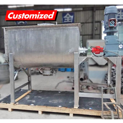 comprar Mixer de fita horizontal de aço inoxidável com certificação CE para transportador de auge customizado OEM Fabricação em linha