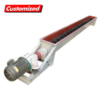 comprar 2024 Transportador de ventoinha de parafuso de aço em forma de U com engrenagem de rolamento motorizada Fabricação em linha