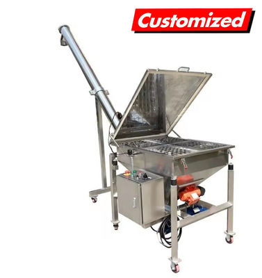 Bom preço. Alimentação automática completa de parafusos de aço inoxidável personalizada para transportador de grânulos e pó on-line