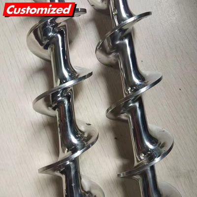 comprar 45 graus de ângulo de inclinação transportador de parafusos sem eixo para materiais de baixa fluidez Fabricação em linha
