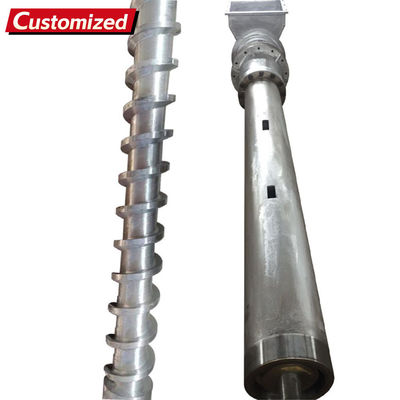 Bom preço. Micro extrusora de parafuso de plástico reciclado personalizado, mangue de barril de parafuso único, aço inoxidável adequado para extrusora de plástico Pvc Plastify Extruder Single Screw Barrel on-line
