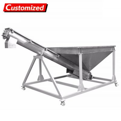 Bom preço. Alimentação por parafuso de auge de design personalizado com acionamento de frequência variável e estrutura de parafuso profundo para manuseio de material a granel on-line