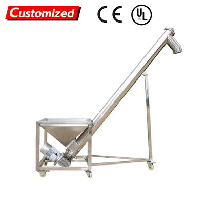 Bom preço. Transportador de parafusos de aço inoxidável personalizado Material de qualidade alimentar Transportador de parafusos flexíveis resistentes à corrosão para sementes e grãos especializados para indústrias alimentares e químicas on-line