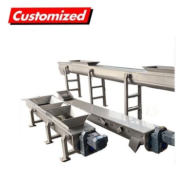 Bom preço. Transportador de parafusos resistente ao calor de aço inoxidável personalizado para equipamento de tratamento de esgoto on-line