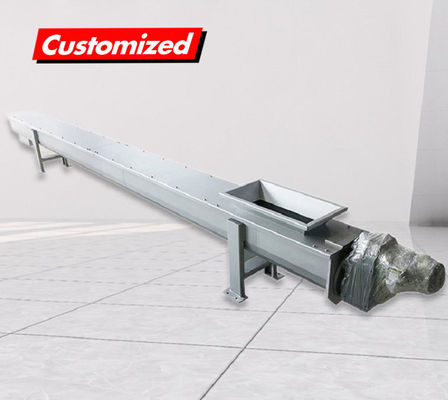 Bom preço. Transportador de parafusos resistente ao calor de aço carbono personalizado para manuseio de materiais on-line