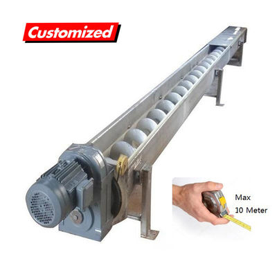Bom preço. Transportador de parafusos personalizável resistente ao calor de aço inoxidável para transporte de cereais e produtos químicos on-line