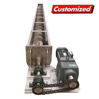 Bom preço. Transportador de rosca helicoidal em forma de U resistente ao calor de aço inoxidável com dimensões personalizadas on-line