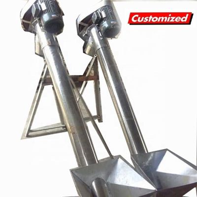 Bom preço. Transportador de parafuso inclinado resistente ao calor de aço inoxidável personalizado para sistemas OEM on-line