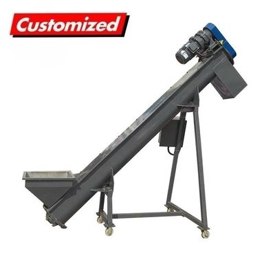 Bom preço. Transportador de parafusos de plástico resistente ao calor e ao fogo personalizado para linhas de reciclagem de resíduos on-line