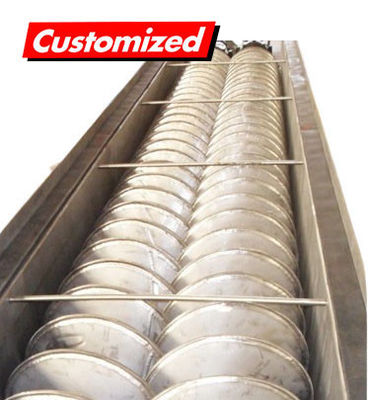 Bom preço. Transportador de parafuso sem-fim com lâmina oca de aço inoxidável com alta resistência à corrosão e comprimento personalizável para processamento térmico eficiente on-line