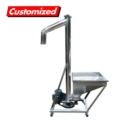 Bom preço. Alimentação por parafusos de aço inoxidável resistente ao calor e personalizável para transporte de pós on-line