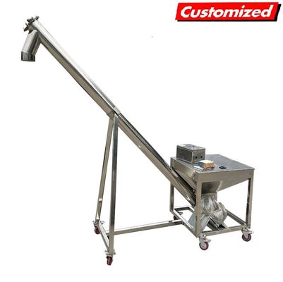 Bom preço. Alimentação por revestimento de parafusos resistente ao calor de aço inoxidável personalizável para sistemas de transportadores de pó on-line