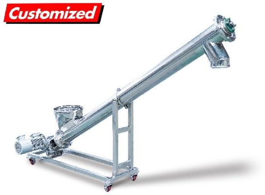 Bom preço. Aquecedor de parafusos de alta precisão resistente ao calor de aço inoxidável e transportador de parafusos flexíveis para transporte de pó on-line