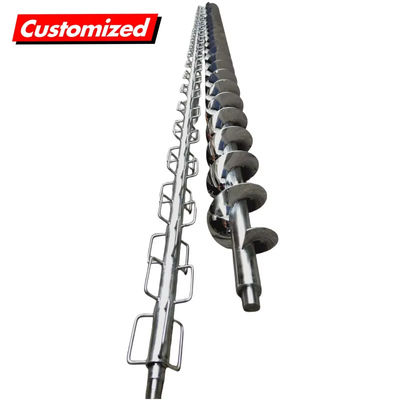 Bom preço. Lâmina espiral de rosca sem-fim personalizada de alta precisão para transporte de alimentos on-line