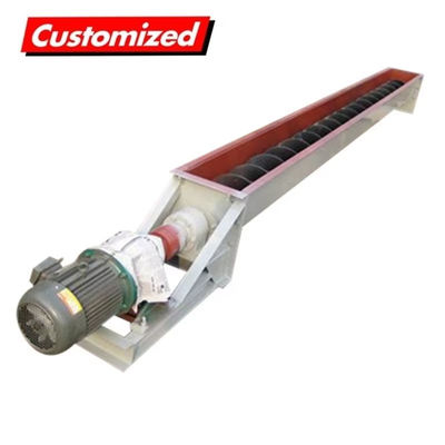 Bom preço. OEM Custom Flexível Trough Conveyor de parafuso Espiral Groove Screw Auger Conveyor Transmission System on-line