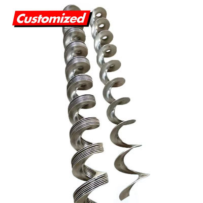 Bom preço. Fornecimento Direto da Fábrica Lâmina Espiral de Transportador Helicoidal Sem Eixo Personalizada em Aço Inoxidável Resistente ao Calor on-line