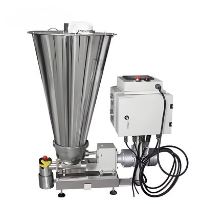 Bom preço. PLC controlado Twin Screw Auger Feeder com canal de parafuso profundo e capacidade de saída personalizável para transporte contínuo de material on-line