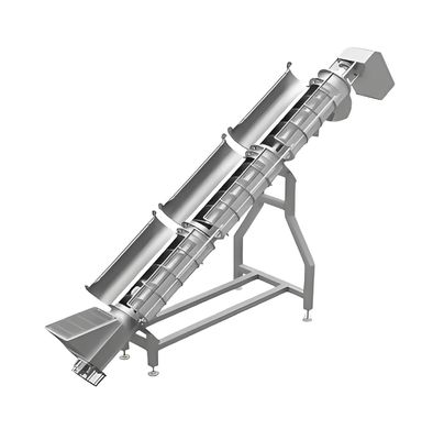 Bom preço. Transportador espiral de aço inoxidável durável personalizado para processamento de alimentos e manuseio de materiais com velocidade ajustável on-line