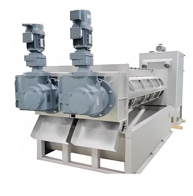 Bom preço. Combinação de máquina de empilhamento de parafusos de dupla hélice de alta eficiência e equipamento de desaguamento de lodo para tratamento de águas residuais on-line