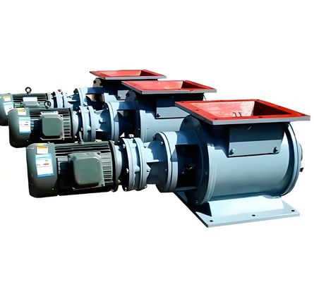 Bom preço. Válvula rotativa de escotilha elétrica industrial personalizável com material eletromagnético de latão e estrutura de ângulo de descarga de pó para meio básico on-line