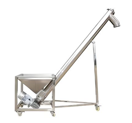 Bom preço. Aço inoxidável operação automática vertical espiral transportador parafuso Auger alimentador on-line