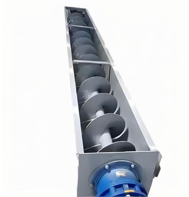 Bom preço. Transportador espiral em forma de U de aço inoxidável de alta eficiência para transporte contínuo de material granular on-line