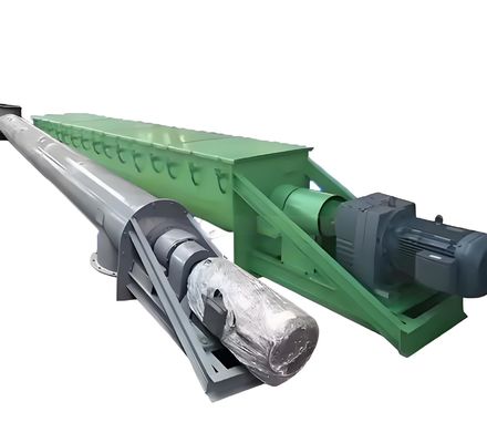 Bom preço. Transportador espiral tubular em forma de U de inclinação vertical para cimento Carvão areia molhada lama arroz e gelo partículas de pó on-line
