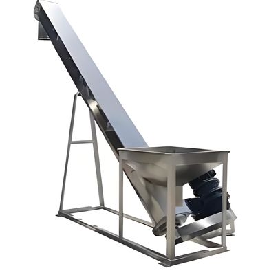 Bom preço. Alimentação do tipo U de aço inoxidável com velocidade ajustável e botão de parada de emergência para pós químicos on-line