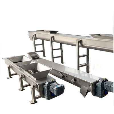 Bom preço. Transportador de parafuso sem eixo de aço inoxidável para transporte eficiente de sólidos de lama com projeto resistente à corrosão on-line