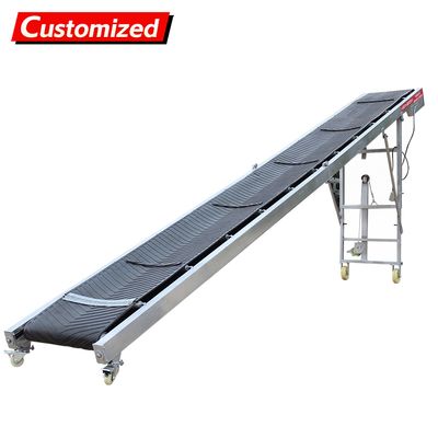 Bom preço. Cinturão transportador inclinado industrial dobrável de alta qualidade Cinturões transportadores móveis são usados na produção industrial Carregamento e descarregamento para transferência de material eficiente e de velocidade ajustável on-line