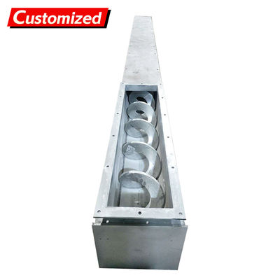 Bom preço. Feeder de parafuso em forma de U de aço inoxidável personalizado transportador de parafuso sem eixo transportador de parafuso transportador de lodo on-line