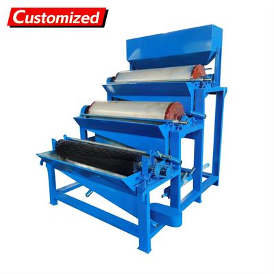 Bom preço. OEM conveyor belt permanent magnet separator dry magnetic separator drawer-type magnetic separator industrial magnetic separator, suitable for waste recycling, old furniture and appliance recycling on-line