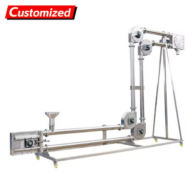 Bom preço. Transportador de cadeia de tubulação totalmente fechado obtém transporte de pó livre de poeira em pó de grau industrial Equipamento ambiental de vazamento zero Suporte OEM on-line