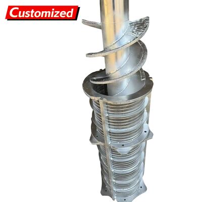 Bom preço. Lâminas espirais de aço inoxidável contínuas para transportador de parafuso de aço inoxidável personalizadas, eixos de parafuso de aço inoxidável para energia e mineração, fazendas, obras de construção Aço inoxidável, aço carbono e outros on-line