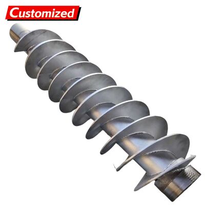 Bom preço. Lâminas de rosca transportadora personalizadas em aço inoxidável e aço carbono com designs com/sem eixo para componentes de roscas transportadoras para Energia e Mineração, Fazendas, Obras de Construção on-line